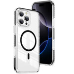 Ốp lưng điện thoại hỗn hợp TPU acrylic trong suốt nam châm Crystal Shield, dành cho iPhone 17 Pro Max, dành cho iPhone 17 Pro, dành cho iPhone 17, dành cho iPhone Air, dành cho iPhone 16 Pro Max, dành cho iPhone 16 Pro
