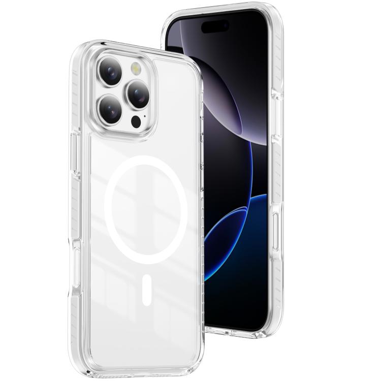 Ốp lưng điện thoại hỗn hợp TPU acrylic trong suốt nam châm Crystal Shield, dành cho iPhone 17 Pro Max, dành cho iPhone 17 Pro, dành cho iPhone 17, dành cho iPhone Air, dành cho iPhone 16 Pro Max, dành cho iPhone 16 Pro