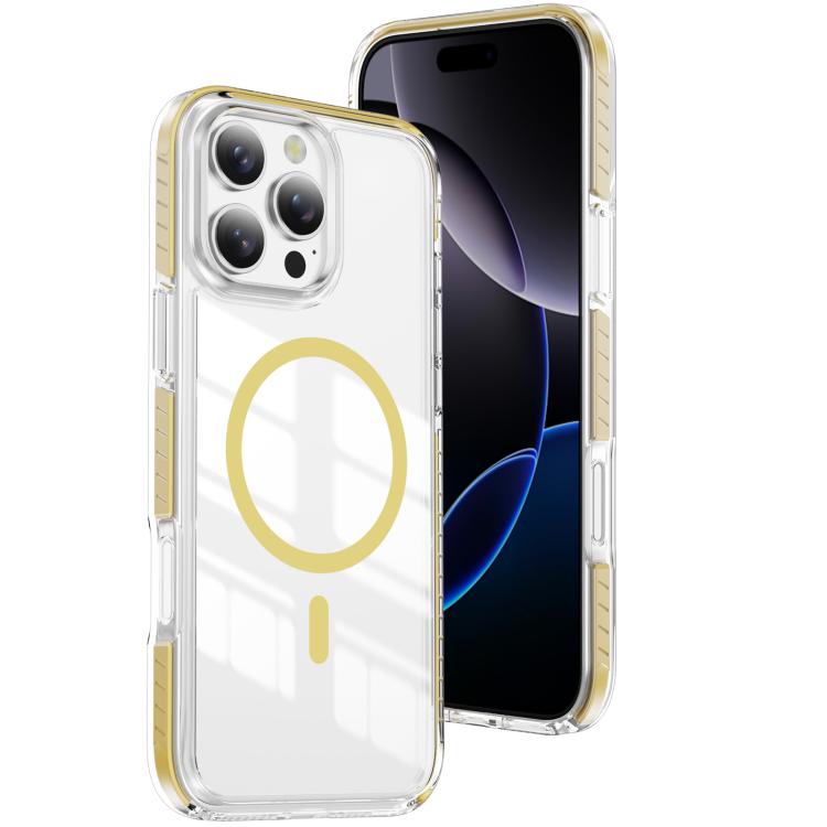 Ốp lưng điện thoại hỗn hợp TPU acrylic trong suốt nam châm Crystal Shield, dành cho iPhone 17 Pro Max, dành cho iPhone 17 Pro, dành cho iPhone 17, dành cho iPhone Air, dành cho iPhone 16 Pro Max, dành cho iPhone 16 Pro