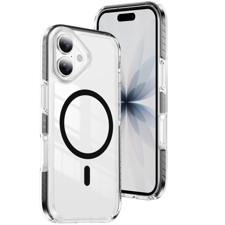 Ốp lưng điện thoại hỗn hợp TPU acrylic trong suốt nam châm Crystal Shield, dành cho iPhone 16 Plus, dành cho iPhone 16, dành cho iPhone 15 Pro Max, dành cho iPhone 15 Pro, dành cho iPhone 15 Plus, dành cho iPhone 15