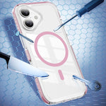 Ốp lưng điện thoại hỗn hợp TPU acrylic trong suốt nam châm Crystal Shield, dành cho iPhone 16 Plus, dành cho iPhone 16, dành cho iPhone 15 Pro Max, dành cho iPhone 15 Pro, dành cho iPhone 15 Plus, dành cho iPhone 15