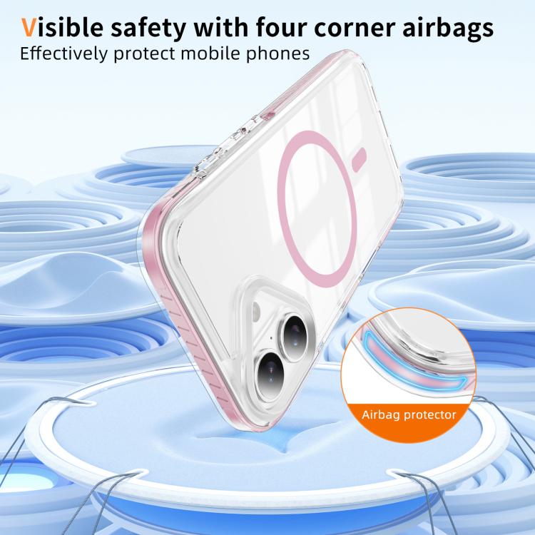 Ốp lưng điện thoại hỗn hợp TPU acrylic trong suốt nam châm Crystal Shield, dành cho iPhone 16 Plus, dành cho iPhone 16, dành cho iPhone 15 Pro Max, dành cho iPhone 15 Pro, dành cho iPhone 15 Plus, dành cho iPhone 15