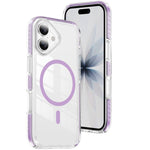 Ốp lưng điện thoại hỗn hợp TPU acrylic trong suốt nam châm Crystal Shield, dành cho iPhone 16 Plus, dành cho iPhone 16, dành cho iPhone 15 Pro Max, dành cho iPhone 15 Pro, dành cho iPhone 15 Plus, dành cho iPhone 15
