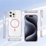Ốp lưng điện thoại hỗn hợp TPU acrylic trong suốt nam châm Crystal Shield, dành cho iPhone 14 Plus, dành cho iPhone 14 / 13, dành cho iPhone 14 Pro, dành cho iPhone 14 Pro Max, dành cho iPhone 13 Pro Max, dành cho iPhone 13 Pro