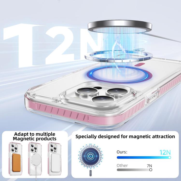 Ốp lưng điện thoại hỗn hợp TPU acrylic trong suốt nam châm Crystal Shield, dành cho iPhone 14 Plus, dành cho iPhone 14 / 13, dành cho iPhone 14 Pro, dành cho iPhone 14 Pro Max, dành cho iPhone 13 Pro Max, dành cho iPhone 13 Pro