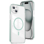 Ốp lưng điện thoại hỗn hợp TPU acrylic trong suốt nam châm Crystal Shield, dành cho iPhone 16 Plus, dành cho iPhone 16, dành cho iPhone 15 Pro Max, dành cho iPhone 15 Pro, dành cho iPhone 15 Plus, dành cho iPhone 15