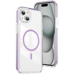 Ốp lưng điện thoại hỗn hợp TPU acrylic trong suốt nam châm Crystal Shield, dành cho iPhone 16 Plus, dành cho iPhone 16, dành cho iPhone 15 Pro Max, dành cho iPhone 15 Pro, dành cho iPhone 15 Plus, dành cho iPhone 15