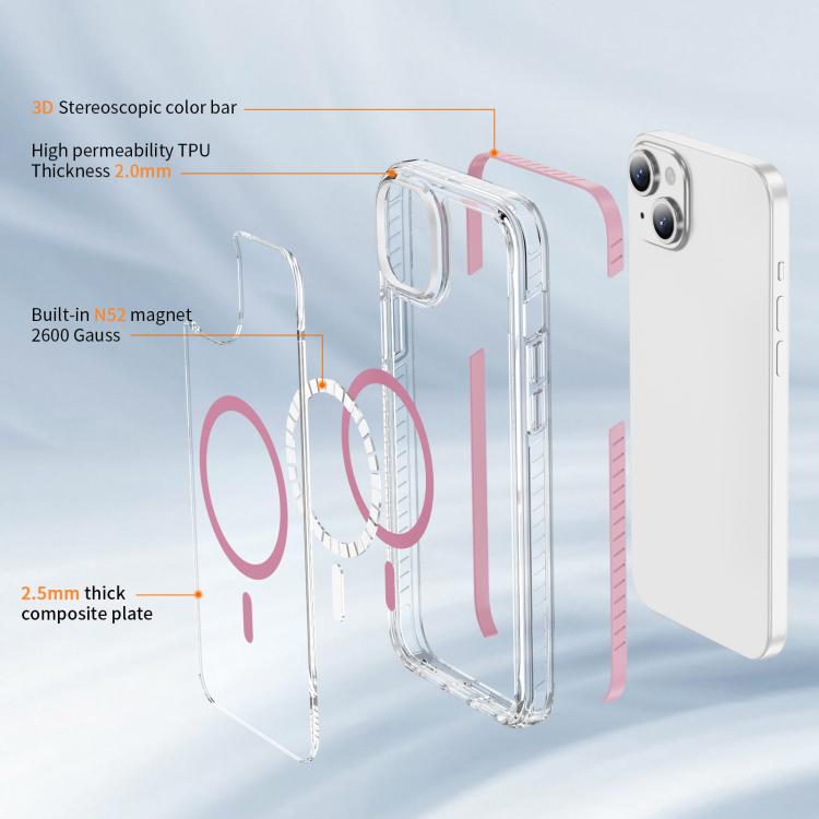 Ốp lưng điện thoại hỗn hợp TPU acrylic trong suốt nam châm Crystal Shield, dành cho iPhone 14 Plus, dành cho iPhone 14 / 13, dành cho iPhone 14 Pro, dành cho iPhone 14 Pro Max, dành cho iPhone 13 Pro Max, dành cho iPhone 13 Pro