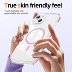 Ốp lưng điện thoại hỗn hợp TPU acrylic trong suốt nam châm Crystal Shield, dành cho iPhone 14 Plus, dành cho iPhone 14 / 13, dành cho iPhone 14 Pro, dành cho iPhone 14 Pro Max, dành cho iPhone 13 Pro Max, dành cho iPhone 13 Pro