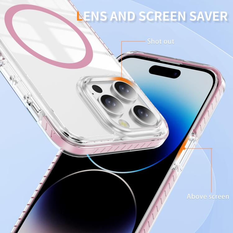 Crystal Shield Clear Magnetic Acrylic Hybrid TPU Phone Case, For iPhone 14 Pro Max, For iPhone 13 Pro Max, For iPhone 13 Pro, For iPhone 12 / 12 Pro, For iPhone 12 Pro Max
