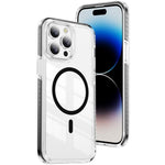 Crystal Shield Clear Magnetic Acrylic Hybrid TPU Phone Case, For iPhone 14 Pro Max, For iPhone 13 Pro Max, For iPhone 13 Pro, For iPhone 12 / 12 Pro, For iPhone 12 Pro Max