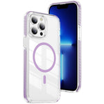 Ốp lưng điện thoại hỗn hợp TPU acrylic trong suốt nam châm Crystal Shield, dành cho iPhone 14 Plus, dành cho iPhone 14 / 13, dành cho iPhone 14 Pro, dành cho iPhone 14 Pro Max, dành cho iPhone 13 Pro Max, dành cho iPhone 13 Pro