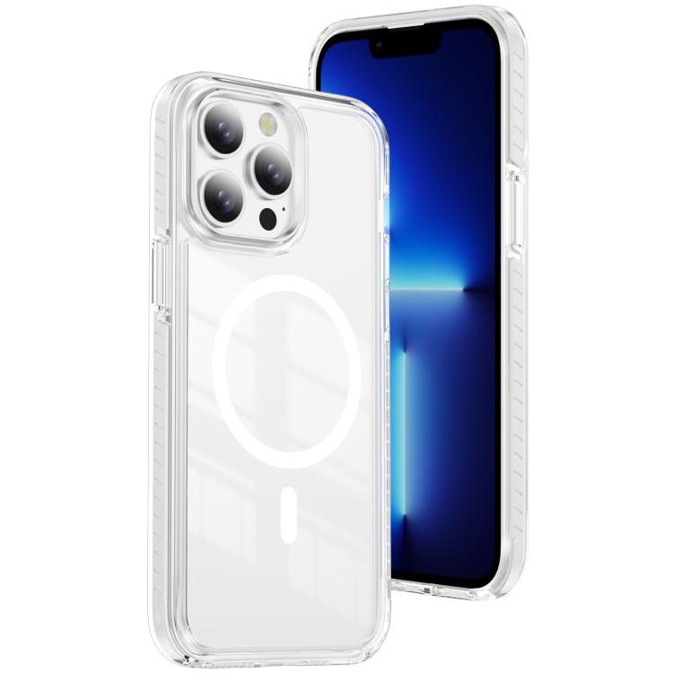 Ốp lưng điện thoại hỗn hợp TPU acrylic trong suốt nam châm Crystal Shield, dành cho iPhone 14 Plus, dành cho iPhone 14 / 13, dành cho iPhone 14 Pro, dành cho iPhone 14 Pro Max, dành cho iPhone 13 Pro Max, dành cho iPhone 13 Pro