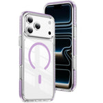 Ốp lưng điện thoại hỗn hợp TPU acrylic trong suốt nam châm Crystal Shield, dành cho iPhone 17 Pro Max, dành cho iPhone 17 Pro, dành cho iPhone 17, dành cho iPhone Air, dành cho iPhone 16 Pro Max, dành cho iPhone 16 Pro