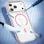 Ốp lưng điện thoại hỗn hợp TPU acrylic trong suốt nam châm Crystal Shield, dành cho iPhone 17 Pro Max, dành cho iPhone 17 Pro, dành cho iPhone 17, dành cho iPhone Air, dành cho iPhone 16 Pro Max, dành cho iPhone 16 Pro