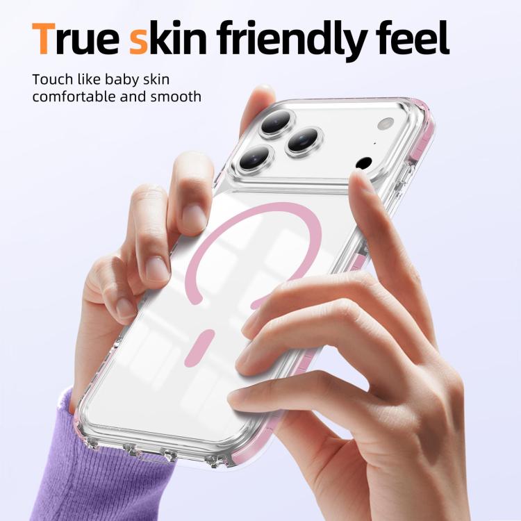 Ốp lưng điện thoại hỗn hợp TPU acrylic trong suốt nam châm Crystal Shield, dành cho iPhone 17 Pro Max, dành cho iPhone 17 Pro, dành cho iPhone 17, dành cho iPhone Air, dành cho iPhone 16 Pro Max, dành cho iPhone 16 Pro