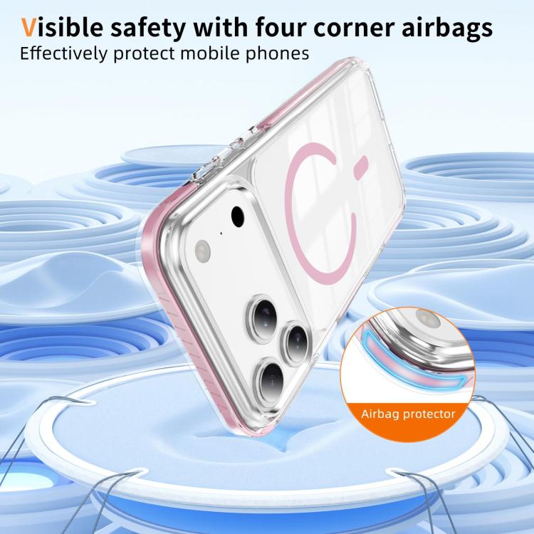 Ốp lưng điện thoại hỗn hợp TPU acrylic trong suốt nam châm Crystal Shield, dành cho iPhone 17 Pro Max, dành cho iPhone 17 Pro, dành cho iPhone 17, dành cho iPhone Air, dành cho iPhone 16 Pro Max, dành cho iPhone 16 Pro