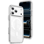 Ốp lưng điện thoại hỗn hợp TPU acrylic trong suốt nam châm Crystal Shield, dành cho iPhone 17 Pro Max, dành cho iPhone 17 Pro, dành cho iPhone 17, dành cho iPhone Air, dành cho iPhone 16 Pro Max, dành cho iPhone 16 Pro
