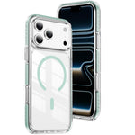 Ốp lưng điện thoại hỗn hợp TPU acrylic trong suốt nam châm Crystal Shield, dành cho iPhone 17 Pro Max, dành cho iPhone 17 Pro, dành cho iPhone 17, dành cho iPhone Air, dành cho iPhone 16 Pro Max, dành cho iPhone 16 Pro