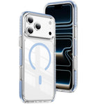 Ốp lưng điện thoại hỗn hợp TPU acrylic trong suốt nam châm Crystal Shield, dành cho iPhone 17 Pro Max, dành cho iPhone 17 Pro, dành cho iPhone 17, dành cho iPhone Air, dành cho iPhone 16 Pro Max, dành cho iPhone 16 Pro