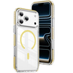 Ốp lưng điện thoại hỗn hợp TPU acrylic trong suốt nam châm Crystal Shield, dành cho iPhone 17 Pro Max, dành cho iPhone 17 Pro, dành cho iPhone 17, dành cho iPhone Air, dành cho iPhone 16 Pro Max, dành cho iPhone 16 Pro