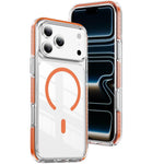 Ốp lưng điện thoại hỗn hợp TPU acrylic trong suốt nam châm Crystal Shield, dành cho iPhone 17 Pro Max, dành cho iPhone 17 Pro, dành cho iPhone 17, dành cho iPhone Air, dành cho iPhone 16 Pro Max, dành cho iPhone 16 Pro