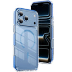 Ốp lưng điện thoại hỗn hợp TPU acrylic trong suốt nam châm Crystal Shield, dành cho iPhone 17 Pro Max, dành cho iPhone 17 Pro, dành cho iPhone 17, dành cho iPhone Air, dành cho iPhone 16 Pro Max, dành cho iPhone 16 Pro