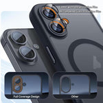 Ốp lưng điện thoại mờ nam châm cảm giác da XDcase kèm phim bảo vệ ống kính, dành cho iPhone 17 Pro Max, dành cho iPhone 17 Pro, dành cho iPhone 17, dành cho iPhone Air