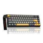 Bàn phím có dây AULA WIN68HE phiên bản MAX 68 phím có đèn RGB, WIN68HE trục từ tính Wing Chun màu đậm + nhạt + vàng
