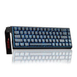 Bàn phím có dây AULA WIN68HE phiên bản tiêu chuẩn 68 phím có đèn RGB, WIN68HE trục từ tính màu đen viền xám gỗ