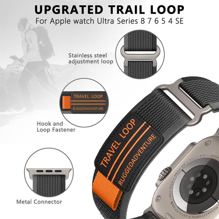 Bộ 5 dây đồng hồ nylon bện khóa kim loại xDfind hai đoạn, Dành cho Apple Watch 42 / 44 / 45 / 46 / 49mm, Dành cho Apple Watch 38 / 40 / 41 / S11 42mm