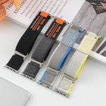 Bộ 5 dây đồng hồ nylon bện khóa kim loại xDfind hai đoạn, Dành cho Apple Watch 42 / 44 / 45 / 46 / 49mm, Dành cho Apple Watch 38 / 40 / 41 / S11 42mm