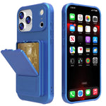 Ốp lưng điện thoại TPU cảm giác da có gương ẩn và túi đựng thẻ kèm chân đế, dành cho iPhone 17 Pro Max, dành cho iPhone 17 Pro, dành cho iPhone 17, dành cho iPhone Air