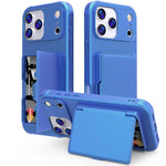 Ốp lưng điện thoại PC kết hợp TPU cảm giác da có gương ẩn ngang và túi đựng thẻ, dành cho iPhone 17 Pro Max, dành cho iPhone 17 Pro, dành cho iPhone 17, dành cho iPhone Air