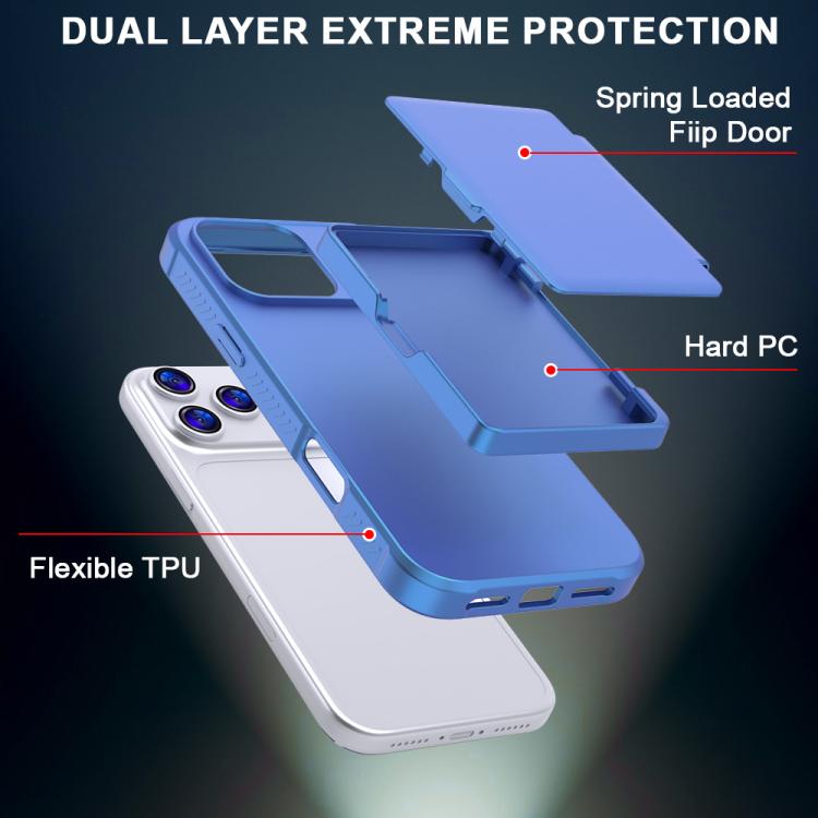 Ốp lưng điện thoại PC kết hợp TPU cảm giác da có gương ẩn ngang và túi đựng thẻ, dành cho iPhone 17 Pro Max, dành cho iPhone 17 Pro, dành cho iPhone 17, dành cho iPhone Air