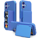Ốp lưng điện thoại PC kết hợp TPU cảm giác da có gương ẩn ngang và túi đựng thẻ, dành cho iPhone 17 Pro Max, dành cho iPhone 17 Pro, dành cho iPhone 17, dành cho iPhone Air