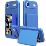 Ốp lưng điện thoại PC kết hợp TPU cảm giác da có gương ẩn ngang và túi đựng thẻ, dành cho iPhone 17 Pro Max, dành cho iPhone 17 Pro, dành cho iPhone 17, dành cho iPhone Air