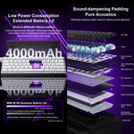 Bàn phím cơ chơi game không dây AULA MINI60 HE Pro 61 phím có đèn RGB