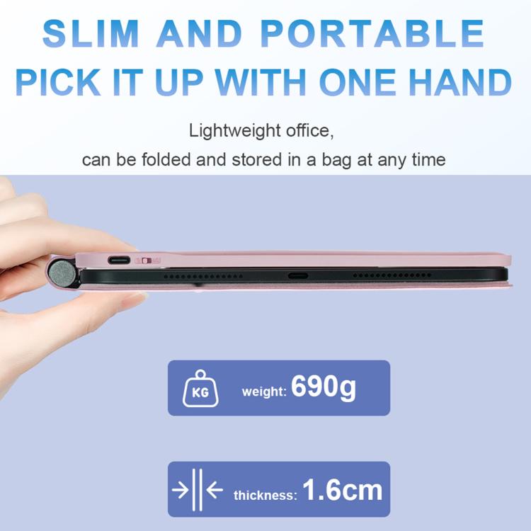 Bao da máy tính bảng có bàn phím Bluetooth và bàn di chuột, cho iPad 2025 / 2022, cho iPad Air 13 2025 / 2024 / Pro 12.9 2022