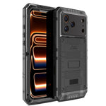 Ốp lưng điện thoại silicone kết hợp kim loại chống bốn loại tác động, dành cho iPhone 17 Pro Max, dành cho iPhone 17 Pro, dành cho iPhone 17, dành cho iPhone Air