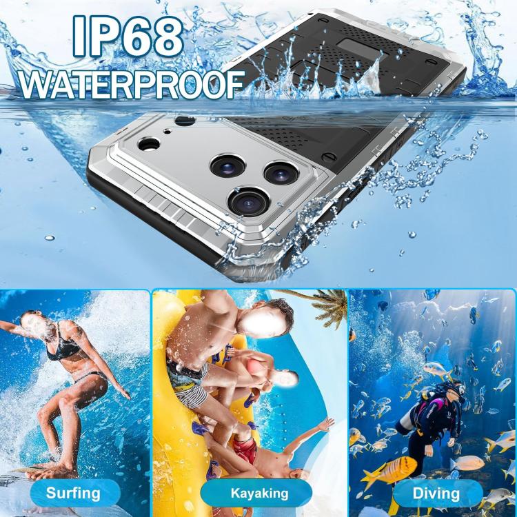 Ốp lưng điện thoại silicone kết hợp kim loại chống bốn loại tác động, dành cho iPhone 17 Pro Max, dành cho iPhone 17 Pro, dành cho iPhone 17, dành cho iPhone Air