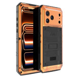 Ốp lưng điện thoại silicone kết hợp kim loại chống bốn loại tác động, dành cho iPhone 17 Pro Max, dành cho iPhone 17 Pro, dành cho iPhone 17, dành cho iPhone Air