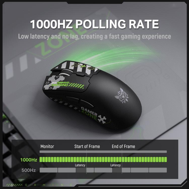 Chuột chơi game RGB ba chế độ ONIKUMA DM01 12800DPI 2.4GHz + BT + có dây, DM01