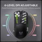 Chuột chơi game RGB ba chế độ ONIKUMA DM01 12800DPI 2.4GHz + BT + có dây, DM01