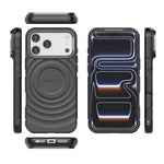 Ốp lưng điện thoại TPU nam châm họa tiết sóng BIBERCAS, dành cho iPhone 17 Pro Max
