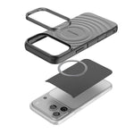 Ốp lưng điện thoại TPU nam châm họa tiết sóng BIBERCAS, dành cho iPhone 17 Pro Max