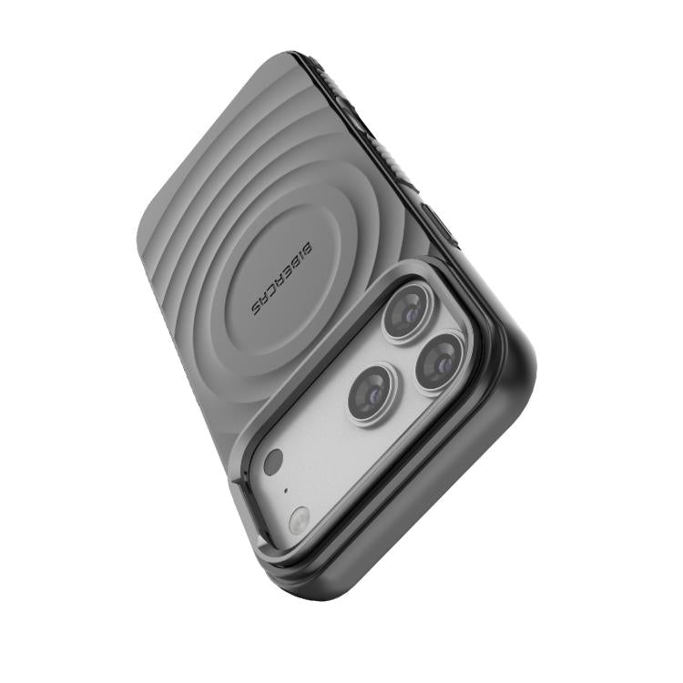 Ốp lưng điện thoại TPU nam châm họa tiết sóng BIBERCAS, dành cho iPhone 17 Pro Max