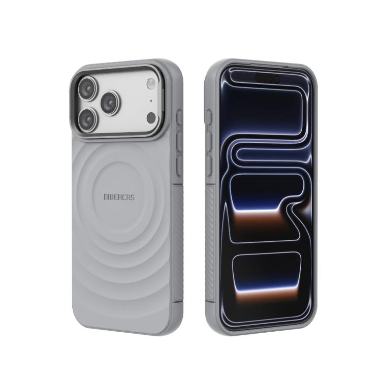 Ốp lưng điện thoại TPU nam châm họa tiết sóng BIBERCAS, dành cho iPhone 17 Pro Max