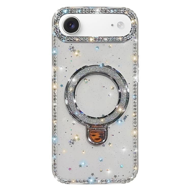 Rhinestone Glitter Kickstand Dual-side IMD Phone Case, For iPhone 17 Pro Max, For iPhone 17 Pro, For iPhone 17, For iPhone Air, For iPhone 16 Pro Max, For iPhone 16 Pro, For iPhone 16 Plus, For iPhone 16