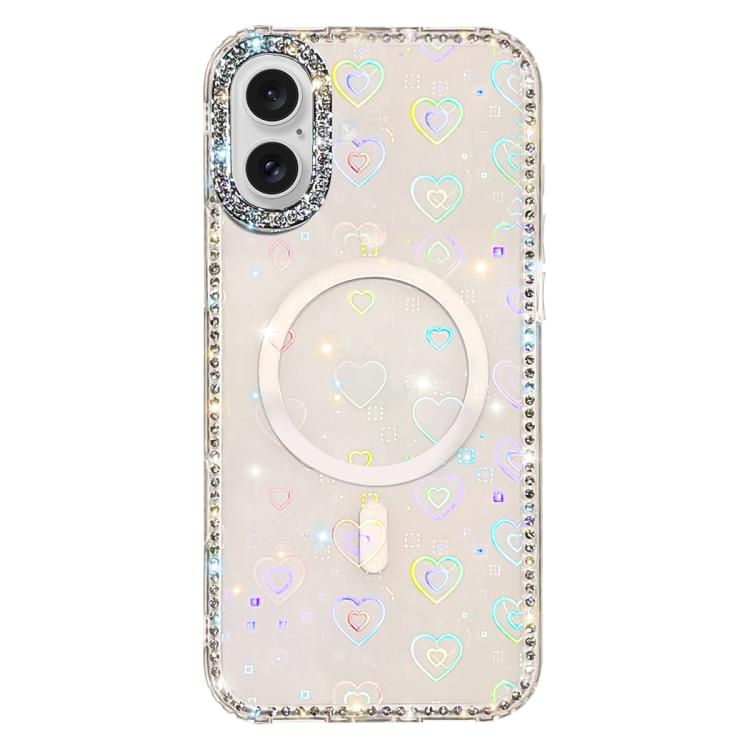 Ốp lưng điện thoại nam châm TPU lai PC IMD hai mặt đính đá, Dành cho iPhone 17 Pro Max, Dành cho iPhone 17 Pro, Dành cho iPhone 17, Dành cho iPhone Air, Dành cho iPhone 16 Pro Max, Dành cho iPhone 16 Pro, Dành cho iPhone 16 Plus, Dành cho iPhone 16